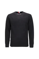 Tommy Hilfiger Sveter - STRUCTURE CHANGE SWEATER tmavomodrý