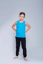 Tytus Boys' T-Shirt with Wide Straps - Turquoise