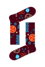 Ponožky Happy Socks Zodiac Gemini vínová barva