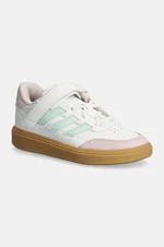 Dětské sneakers boty adidas COURTBLOCK EL C bílá barva, ID6503