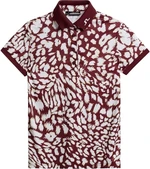 J.Lindeberg Tour Tech Print Glitch Leo Lime M Koszulka Polo