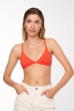 Trendyol Red Triangle Bikini Top