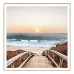 Obraz 50x50 cm Beach Footbridge