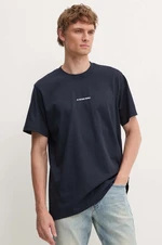 Bavlněné tričko G-Star Raw tmavomodrá barva, s aplikací, D25677-C336