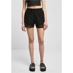 Women's Crochet Lace Resort Shorts in Black