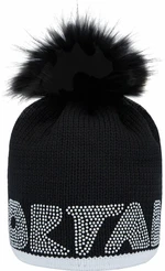 Sportalm Almrosn Womens Beanie with Fur Black UNI Bonnet de Ski