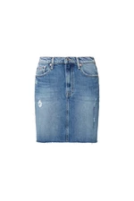 Tommy Jeans Skirt - MOM DNM SKIRT CE737 blue