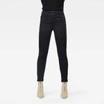 G-STAR Nohavice - Weld high slim chino wmn tmavomodré