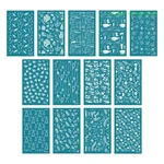 R3MA Geometric Silk Screen Stencils for Printing on Clay Fabric Paper Clay Earrings Jewelry Making Decorations DIY Scrapbook