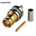 Superbat 75 Ohm 1.6/5.6 L9 Female Straight Crimp Attachment for SYV-75-2-1 RF Coaxial Connectors