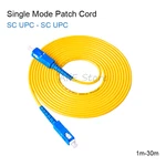 5pcs/bag SC/UPC-SC/UPC SM Fiber Optic Jumper Cable FTTH Single Mode Simplex Fiber Optic Patch Cord dropship 2mm/3mm Freeshipping