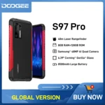 DOOGEE S97 Pro Rugged Smartphone IP68&IP69K 40m Laser Ranging 6.39" 8GB+128GB Helio G95 Octa Core 48MP Quad Camera 8500mAh Phone