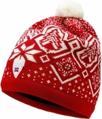Dale of Norway Winterland Unisex Merino Wool Hat Raspberry/Off White/Red Rose UNI Zimowa czapka