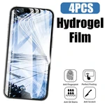 4Pcs Hydrogel Film For iPhone 12 13 Mini Screen Protector For iPhone 12 11 Pro Max 8 7 6 6s Plus X XR XS Max Film Not Glass