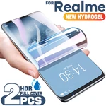 2Pcs Full Cover Screen Protector For Realme GT Neo 5 3 2 9 8 7 6 GT 2 Pro Screen Protector Hydrogel For Realme 10 9i 8i X2 X3 XT