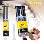 Plastic Epoxy Resin AB Glue Strong Adhesive Repair Tool Glass Ceramics 4/25ml PI669