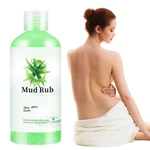 Rubbing Mud For Skin Jelly Body Scrub Gel 350ml Gentle Face & Body Exfoliator Mud Run Scrub Cream For Glowing Skin Removing Dirt