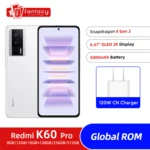 Xiaomi Redmi K60 Pro Snapdragon 8 Gen 2 2K 120Hz Screen 120W HyperCharger 5000mAh Battery 5000mm² Liquid Cooling