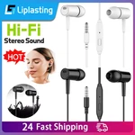 Universal 3.5mm Wired Headphones Sport Earbuds With Bass Phone Earphones Stereo Headset With Mic Volume Control Music Earphones