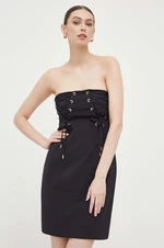 Šaty Pinko černá barva, mini, oversize