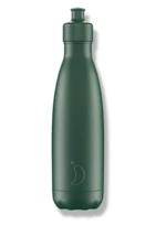 Sticlă termos Chilly's Bottles - verde mat - 500ml, ediția Original Sports