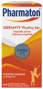 PHARMATON Geriavit Vitality 50+, 100 tablet