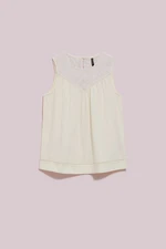 LADIES TOP L-TS-4080 OFF WHITE