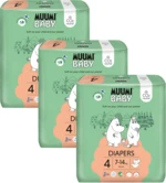 Muumi Baby 4 Maxi 7-14 kg, mesačné balenie eko plienok