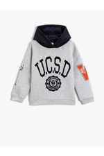 Koton College Hooded Sweatshirt