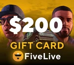 FiveLive $200 Gift Card