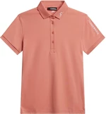 J.Lindeberg Tour Tech Womens Polo Burnt Coral M Koszulka Polo