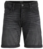 Jack&Jones Pánské kraťasy JJICHRIS Relaxed Fit 12249098 Black Denim S