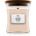 Woodwick White Honey Miel Blanc vonná sviečka s dreveným knotom 275 g