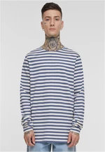 Pánské triko Regular Stripe LS - bílé/modré