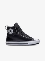 Black Unisex Converse Chuck Taylor All Star Faux Leather Berkshire Boot Ankle Sneakers