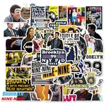 50pcs/set TV Show Brooklyn 99 Stickers Kpop Album Photo Print Stationery Phone Skateboard Suitcase Deco Stickers Kawaii Gift