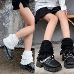 Women Girls Japanese Style Leg Warmer Sweet Socks Lolitas Foot Cover Socks