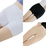 Women Summer Traceless Shorts Soft Ice Silk Safety Shorts Anti Chafing Boyshorts T8NB