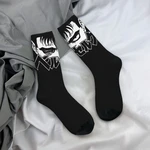 Black Swordsman Berserk Socks Men's Women's Casual Socks Crazy Spring Summer Autumn Winter Middle Tube Socks Gift