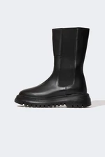 DEFACTO Faux Leather Thick Sole Boots