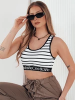 Women's striped top SUNSEL white Dstreet