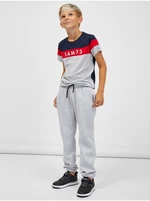 Light grey children's brindle sweatpants SAM 73 Riardin