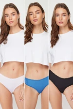 Trendyol 3-Pack Multi Color Polyamide Hipster Knitted Briefs