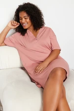 Trendyol Curve Pale Pink Knitted Nightgown