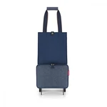 Nákupný vozík Reisenthel Foldabletrolley Herringbone Dark Blue