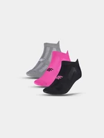 Women's Sports Socks Under the Ankle (3pack) 4F - Multicolored