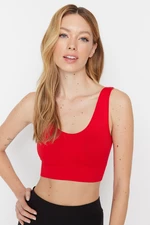 Trendyol Red Seamless/Seamless Support/Shaping Knitted Sports Bra