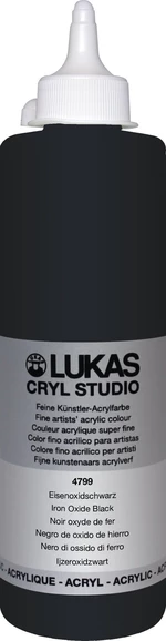 Lukas Cryl Studio Akrylová barva 500 ml Iron Oxid Black
