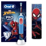 Oral B Elektrická zubná kefka s cestovným puzdrom Vitality Pro Kids Spiderman