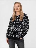 Black Women's Sweater Tommy Hilfiger All-Over